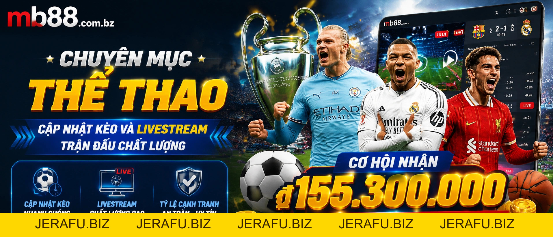 Thể thao trực tuyến cập nhật nhanh tại MB88 - jerafu.biz